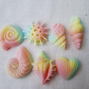Mini Shell Seife, Reise, Nautisches Thema, Einweg, Natürliche Gästeseife Gastgeschenke,.