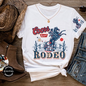 Rodeo and Coors Png Western Cowboy 4th of July Western PNG Sublimation ...