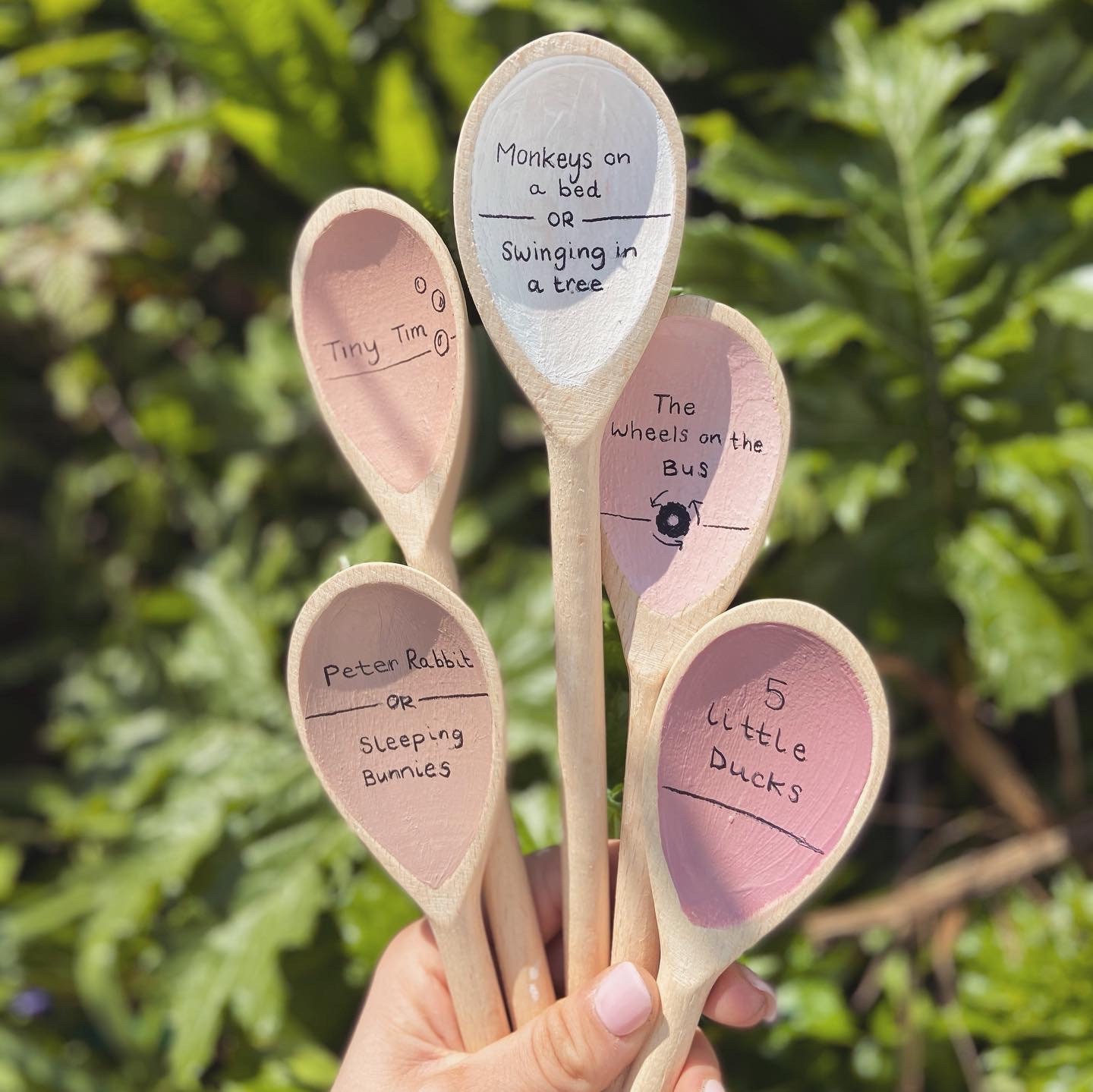 Nursery Rhyme Spoons Story Spoons Nursery Resources Hand Etsy