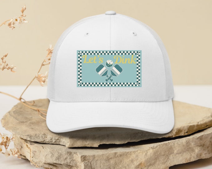 Let's Dink Trucker Hat for Pickleball Lover Gift Embroidered Trendy Trucker Hat Pickleball Player Funny Hat for Him Her Pickleballer Hat