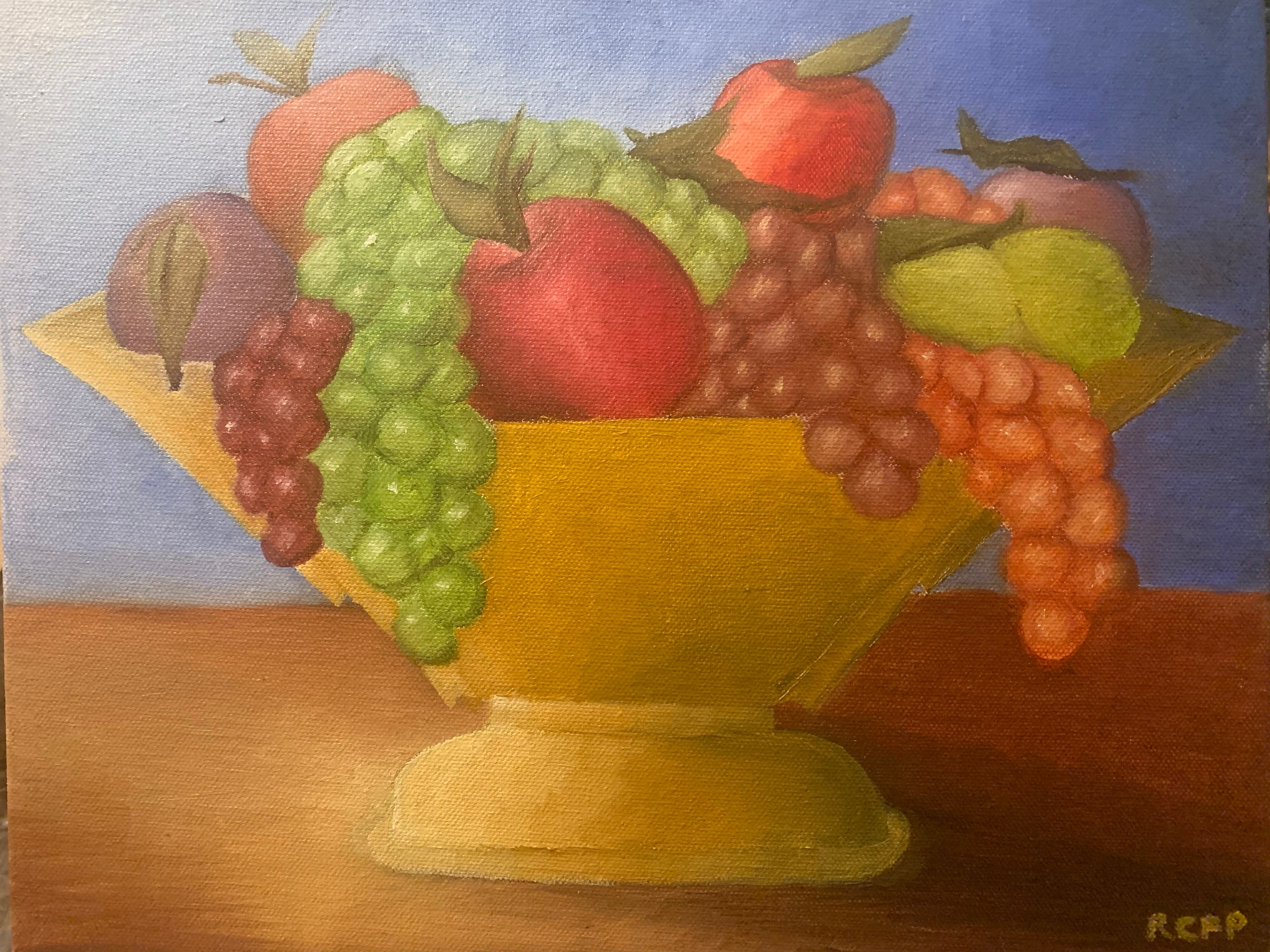Tazón de fruta (pintura al óleo original de bodegones) - Etsy España