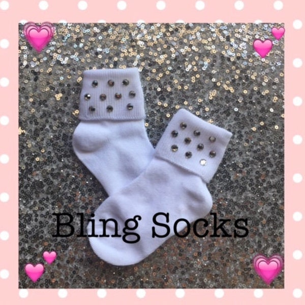 Girls Bling Socks. Fancy Socks. Girls Rhinestones Socks. Girls Socks. Flower Girls Socks.Wedding Girls Socks.Girls Childs Communion Socks