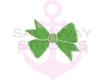 Mini Hairbow Bow Fill Stitch Machine Embroidery Design