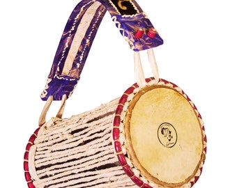 Authentic Nigerian Talking Drum (Gan-Gan) with Beater and Carrier Bag (Free) | Customisation Option Available