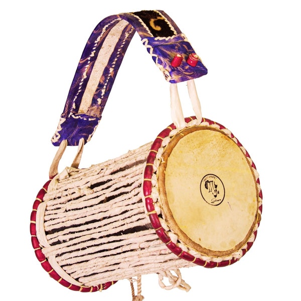 Authentic Nigerian Talking Drum (Gan-Gan) with Beater and Carrier Bag (Free) | Customisation Option Available