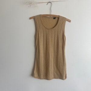 Vintage Light Sleeveless Sweater
