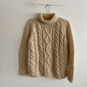 Vintage Hand Knit Wool Sweater
