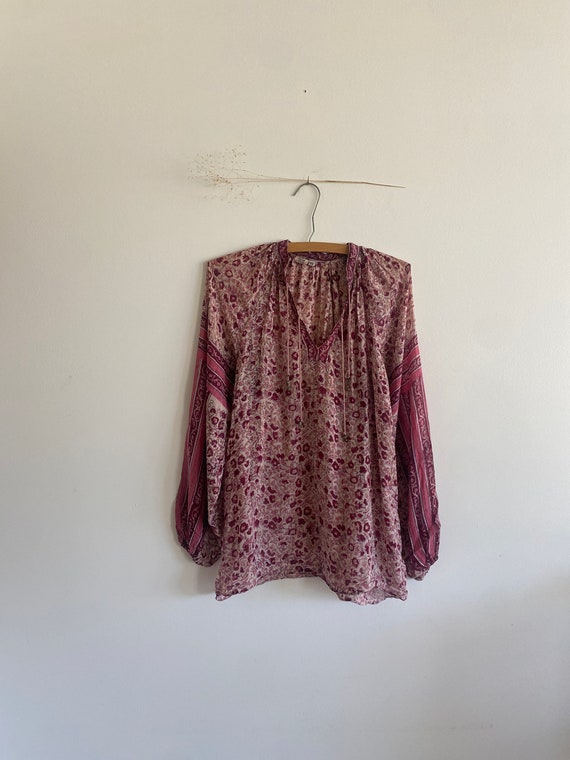 Vintage 1970s Indian Cotton Blouse