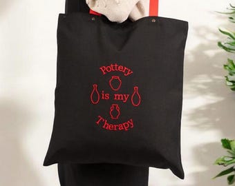 Pottery Tool Tote Bag, Potter Accessories,  Ceramic Lover Gift