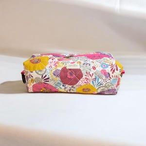 OOAK Floral Quilted Hair Tool Organizer – Cotton Travel Airwrap Styling Bag