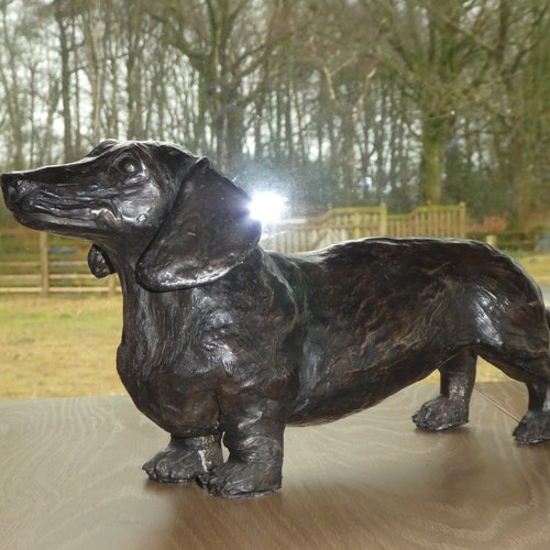 Iron Dachshund Boot Scraper Sausage Dog Doxie Dachs Statue Etsy UK