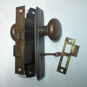 Antique Art Deco Era Door Hardware with Durex Knobs bild 5