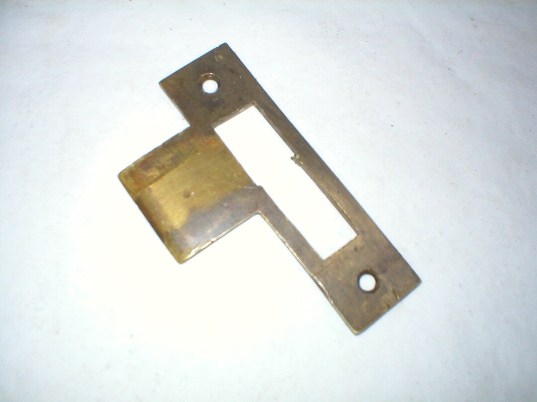 Antique Large Solid Brass Striker Plate Etsy