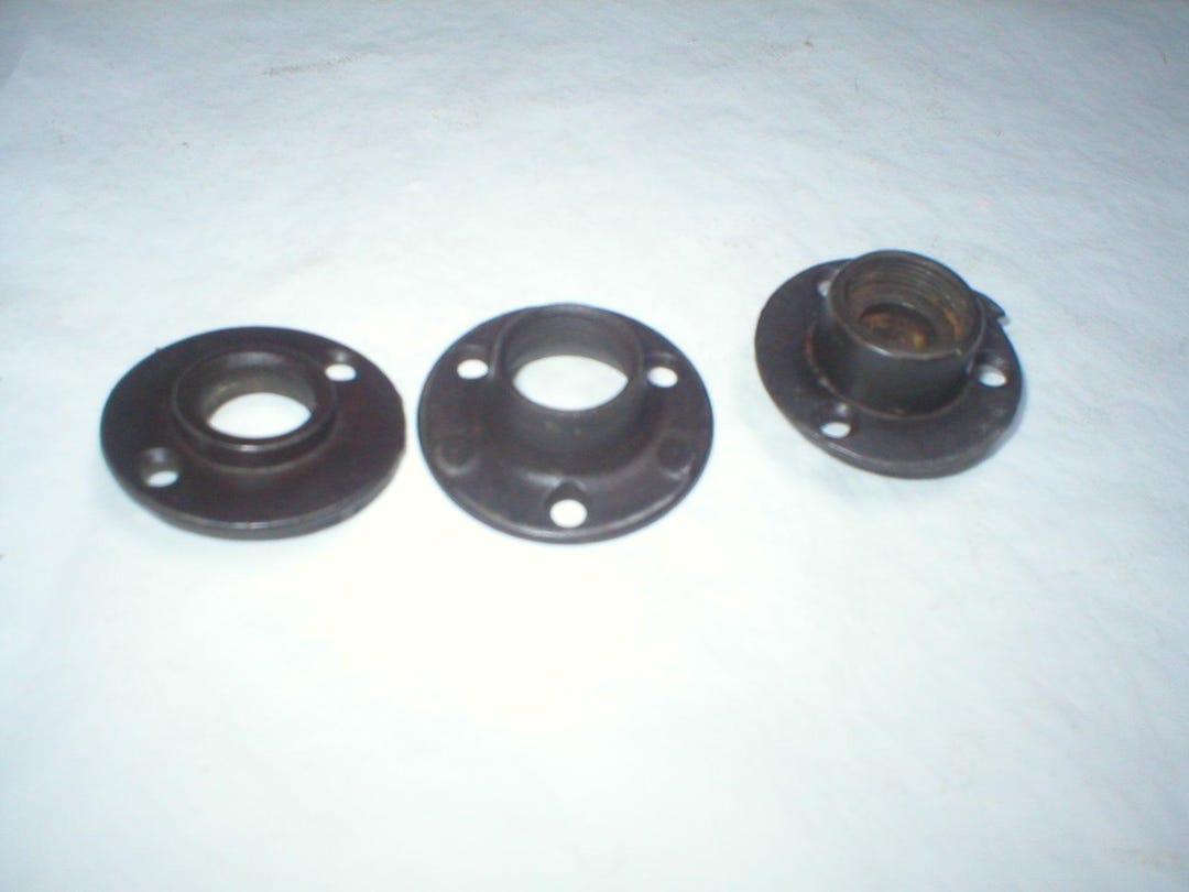 Antique Cast Iron Metal Escutcheons With Threads - Etsy