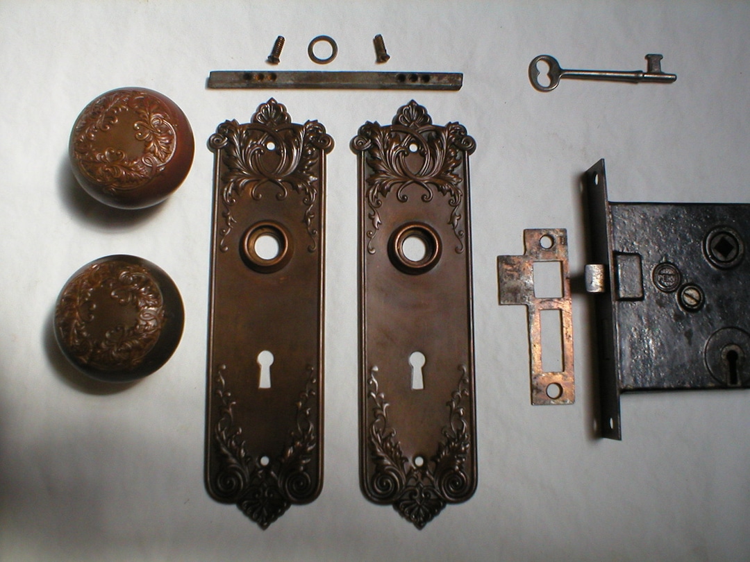 Antique Victorian Era Door Hardware Etsy