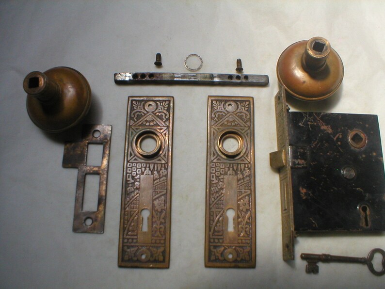 Antique Victorian Era Door Hardware Etsy