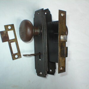 Antique Art Deco Era Door Hardware with Durex Knobs bild 7