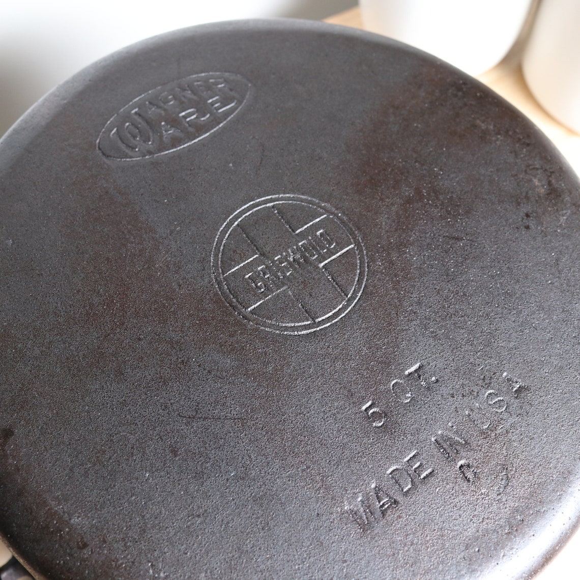 Griswold Wagner Ware Dual Logo 5 Quart Cast Iron Dutch Oven Etsy