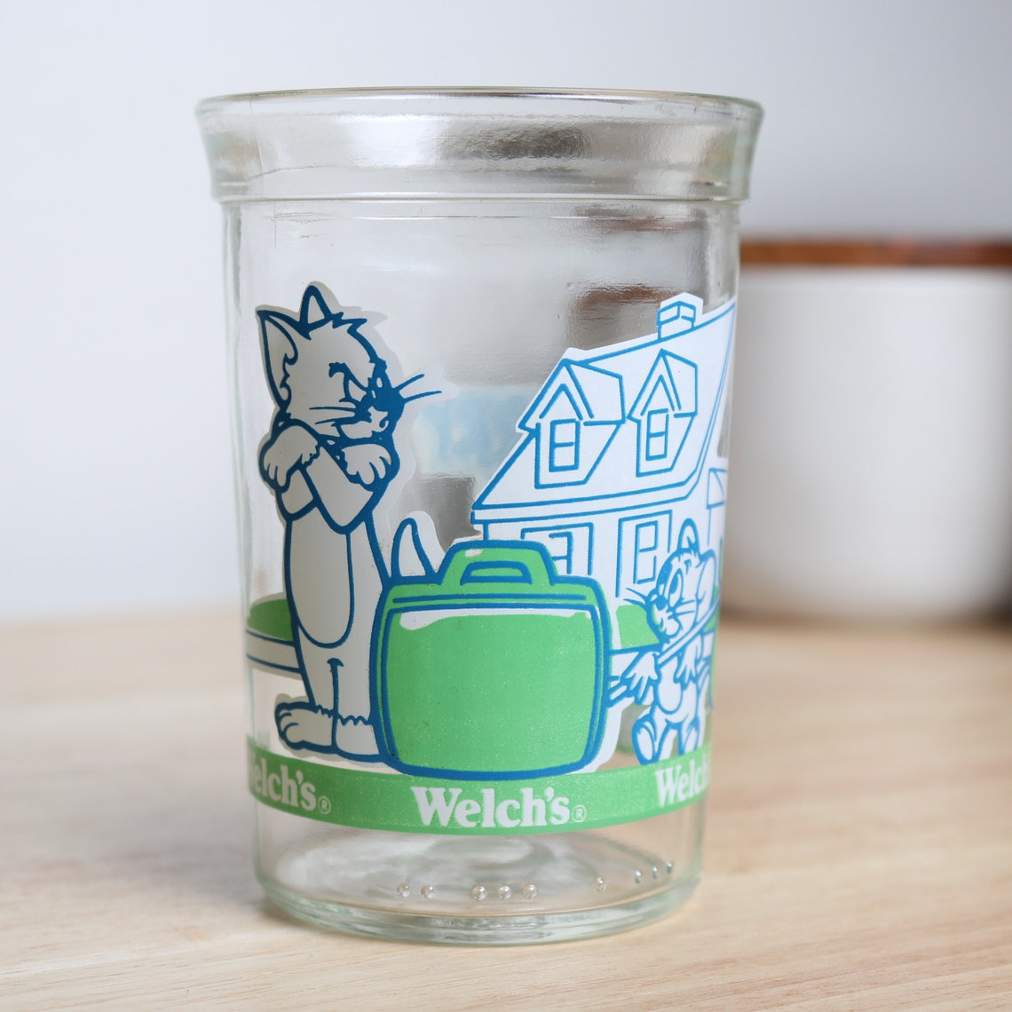 Welch's Tom and Jerry The Movie Jelly Jar Glass ft. Tom Etsy