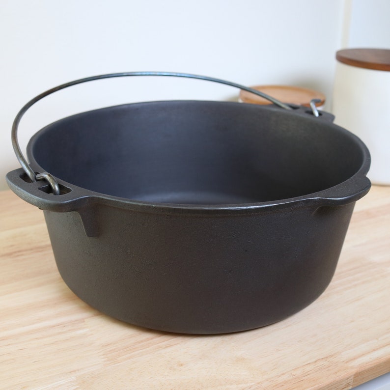 Unmarked Wagner 8 Cast Iron Dutch Oven 5 Quart No Lid Etsy