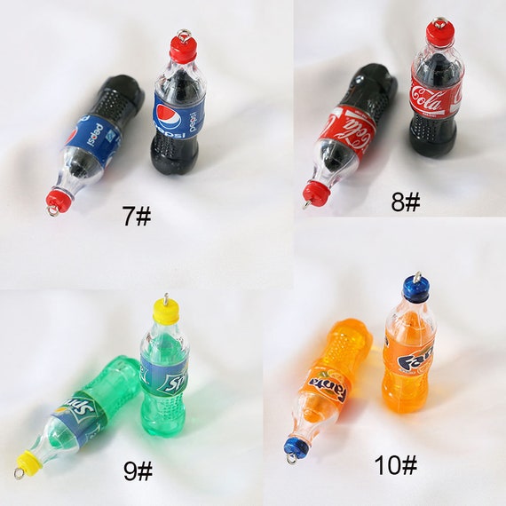 10pcs Simulation 3D Drink Bottle Cute Charms For Pendant DIY