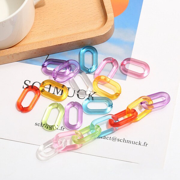 Acrylic Chain Links Etsy