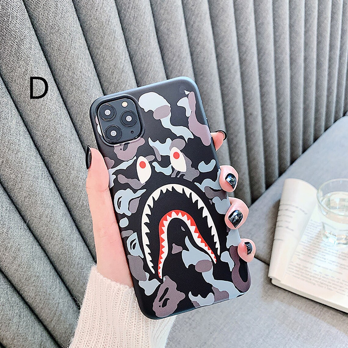 Bape Shark Camo Phone Case Cover For iPhone 7 8 Plus X XS Max Etsy