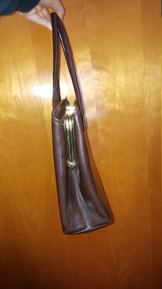 Vintage 1960s Leather Handbag - image 2