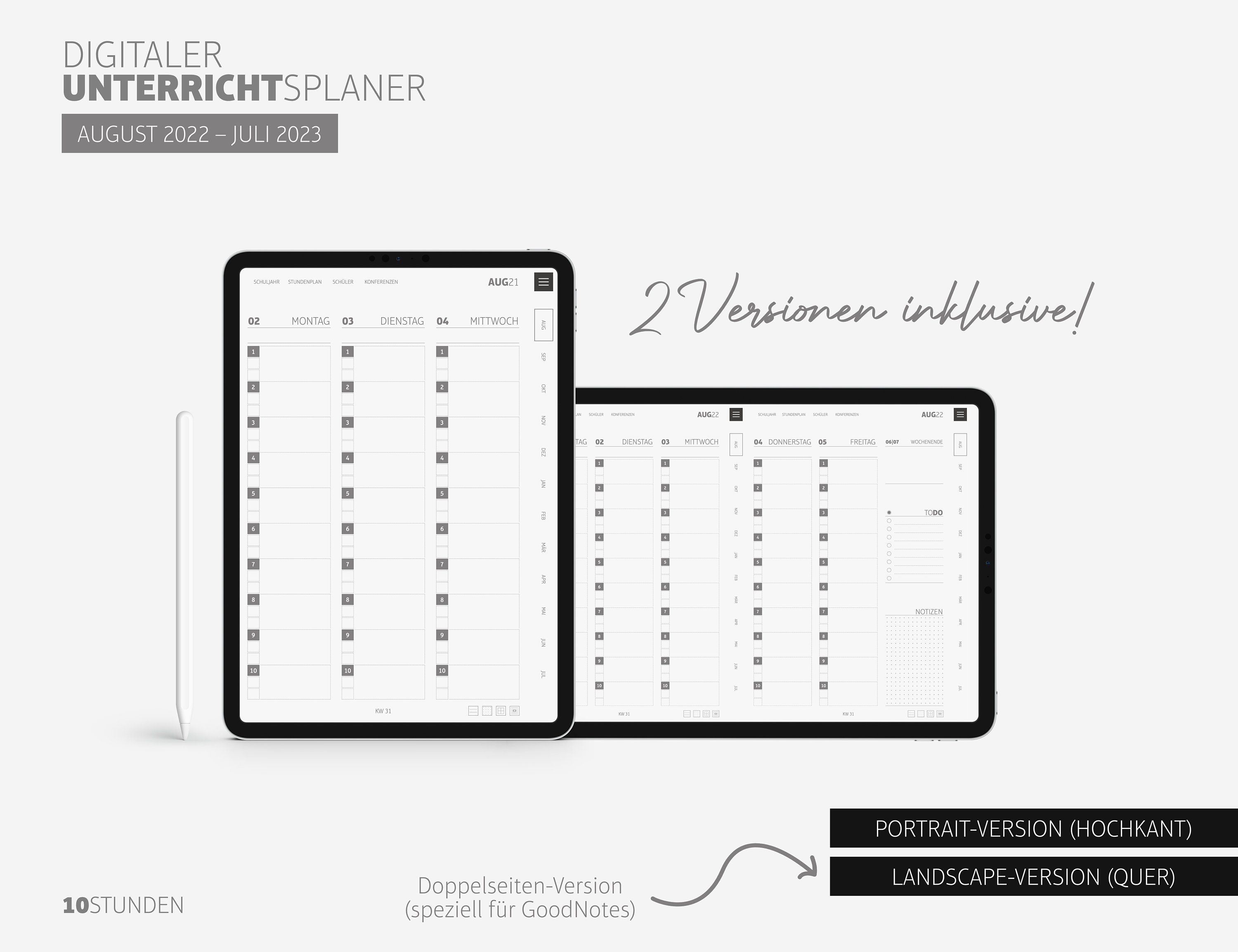 Digital Lesson Planner 2022/2023 Digital Teacher Calendar Etsy
