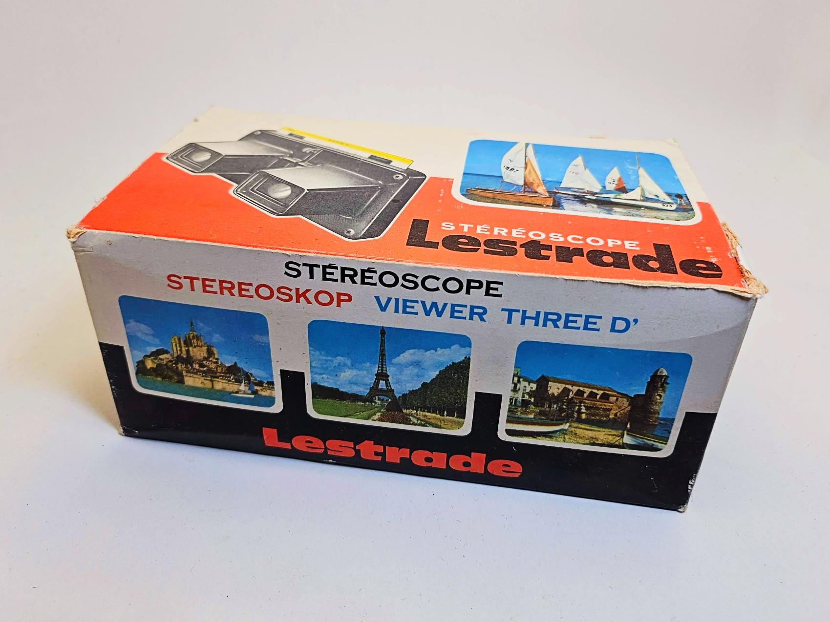 Simplex Lestrade Stereoscope – Vintage 3D Viewer With 36