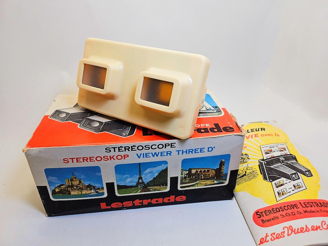 Simplex Lestrade Stereoscope – Vintage 3D Viewer With 36