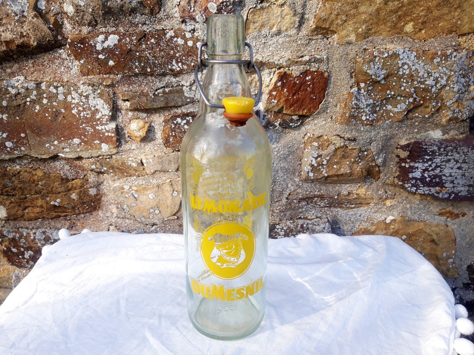 Antique French Lemonade Bottle Vintage Dumesnil Glass Water Etsy