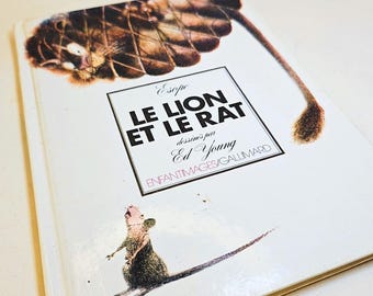 Le Lion et le Rat - Epsope, illustriert von Ed Young (Gallimard, 1981)