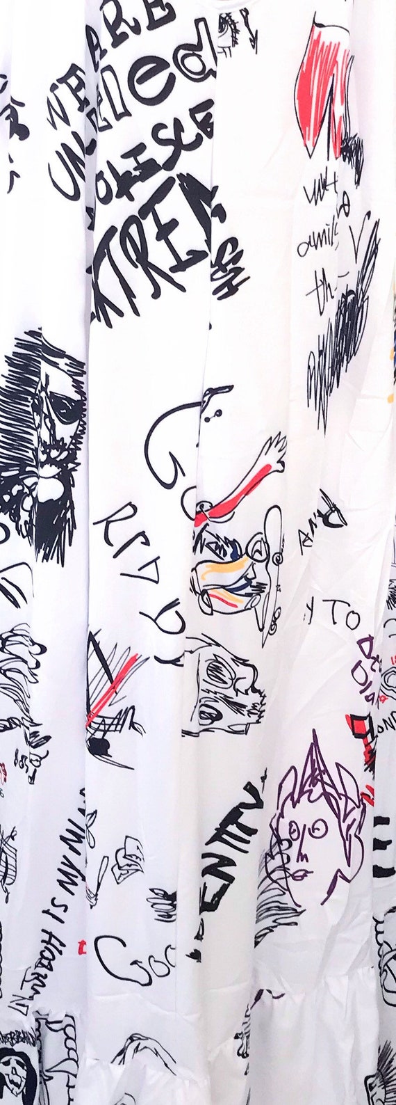 Graffiti Print Maxi Dress - Etsy