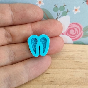 Tiny Angel Wing Silicone Moulds, Stud earring Moulds, Silicon Mould, minimalistic Moulds, Small Resin Moulds for Stud earrings.