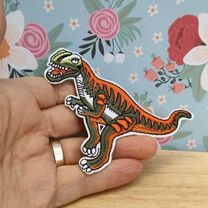 Dinosaur Computerized Embroidery Laser Cloth Iron on/Sew on Patches, Jurassic  Costume Accessories