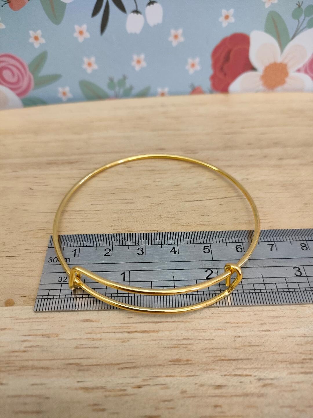 5 X Adjustable Gold Colour Bangles, Adjustable Bangles for Jewellery ...