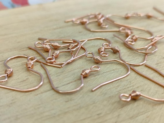Rose Gold Earing Hooks, 304 Stainless Steel Earring Hooks, Rose Gold Ear Wires, Hypoallergenic Earring Findings, Unique Findings