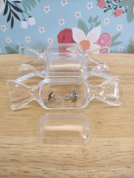 5x Plastic Bead Storage Containers, Sweet Wrapper Shaped Gift Box, Clear  Bead Box With Lid, Jewellery Gift Box. 