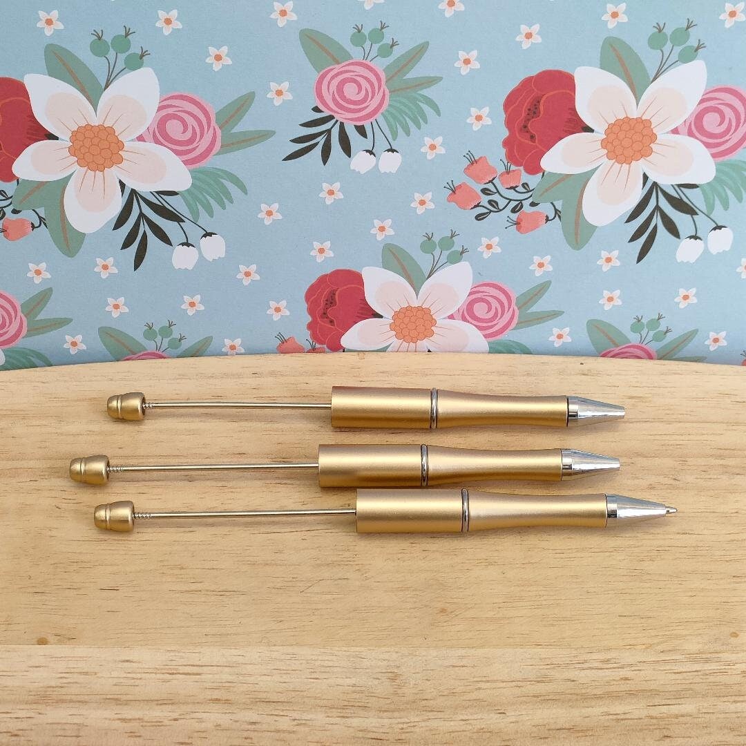 Beadable Pens, Interchangeable Pen, Press Ball Point Pens for DIY Pen ...