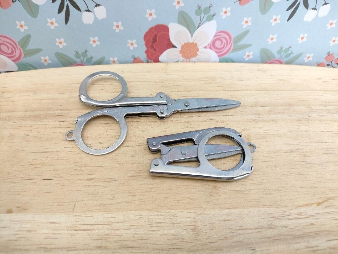 Stainless Steel Folding Scissors, Travel Scissor for Sewing, Scissors ...