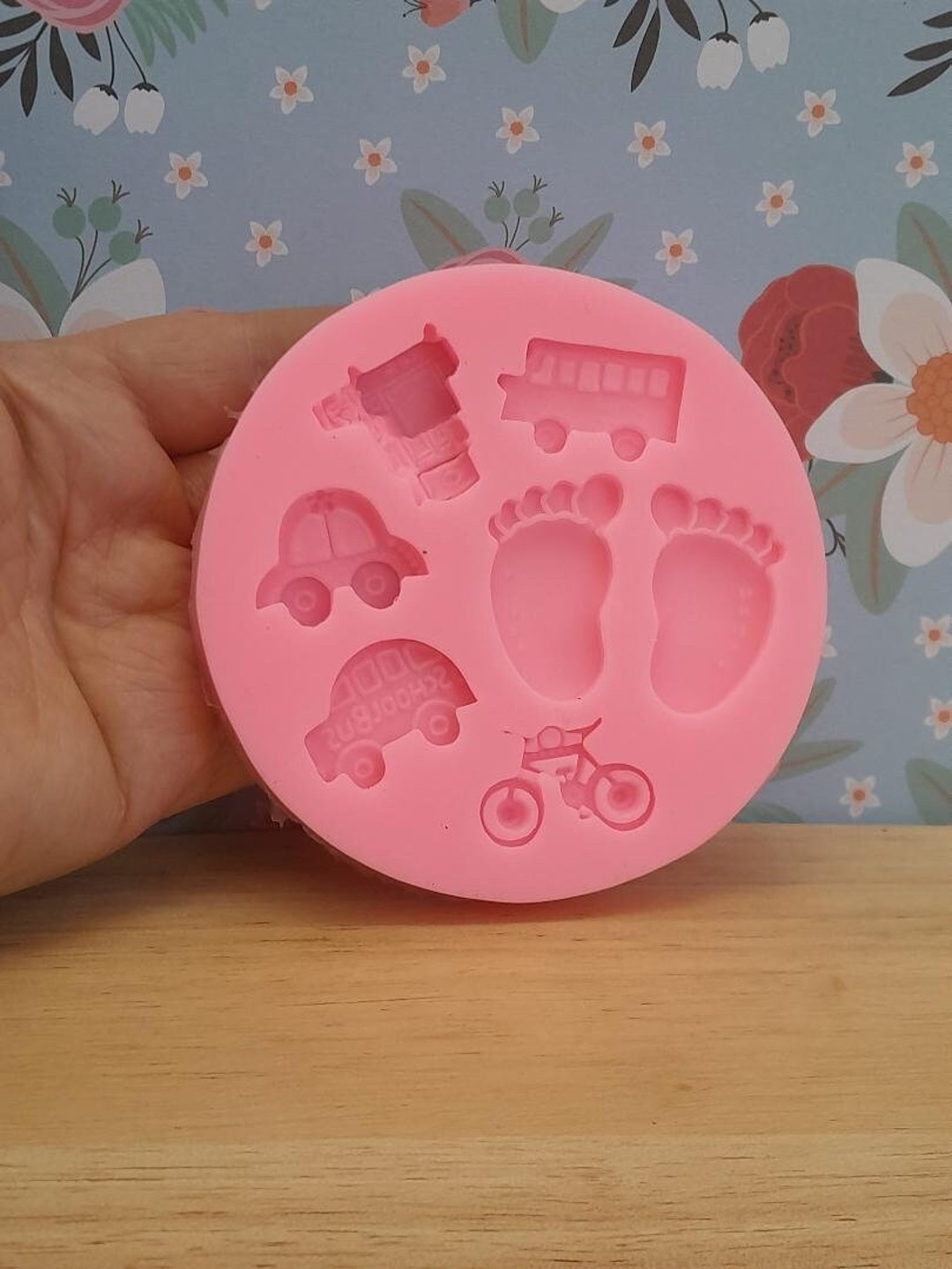 Resin Baby Feet Mold Epoxy Resin Keychain Molds DIY Jewelry Making Mold 1pc  Set