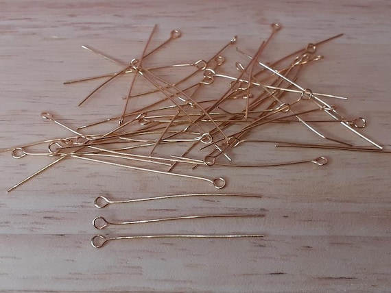 Eye Pin, Stainless Steel Pin, Jewelry Findings, Golden Eye Pin