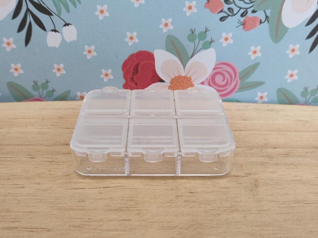 Small Bead Organizer Plastic Storage Cases Storage Containers Transparent  Boxes Hinged Lid Rectangle Clear Craft Case on OnBuy