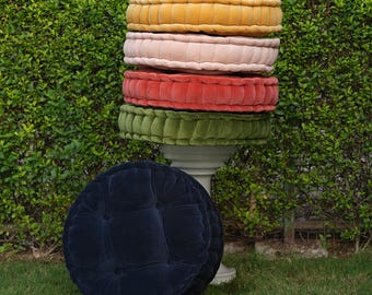 Cotton Velvet round chair pad Cushion Round seat pad for chair Round Floor Cushion Round outdoor cushion wicker chair pad pillow