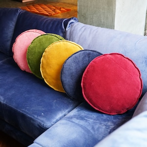 Cotton Velvet round chair pad Cushion Round seat pad for chair Round Floor Cushion Round outdoor cushion wicker chair pad pillow