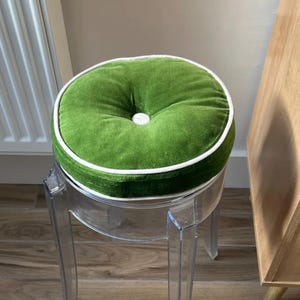 Cotton Velvet round chair pad Cushion, Round seat pad for chair, Round Floor Cushion, Round outdoor cushion (10&quot;,14&quot;,16&quot;,18&quot;,20&quot;,22&quot;,24&quot;)