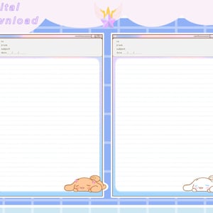 Plantilla de carta de papelería / Digital / Imprimible (PDF / JPEG)