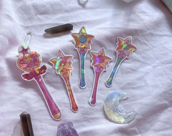 SAILOR WANDS - SM Holographic Stickers