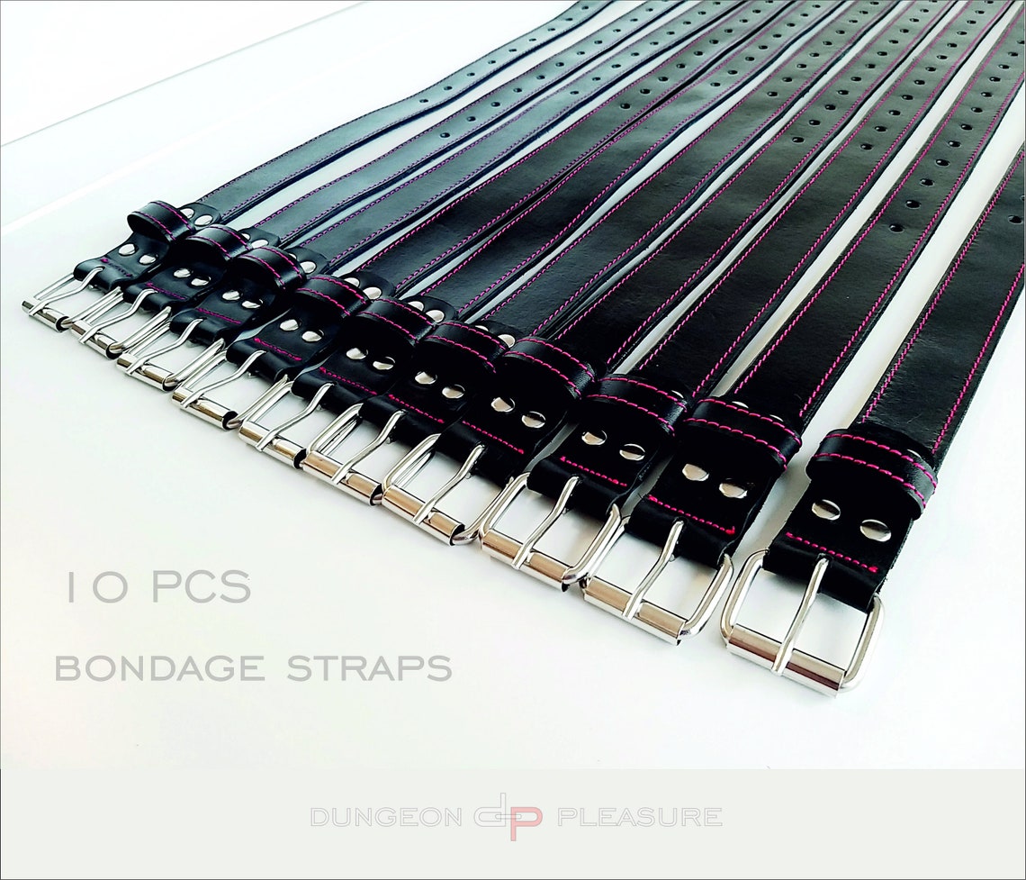 Bondage Straps Set of 10 Leather BDSM Straps Bondage Straps Etsy